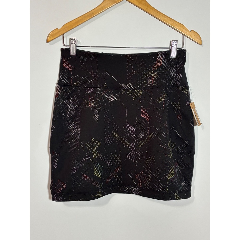 Title Nine MadDash Skirt Origami Black Reversible Athletic Mini Pockets Sz S NEW